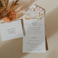 SURPRISE PARTY 60th Birthday Pumpkin Fall Leaves