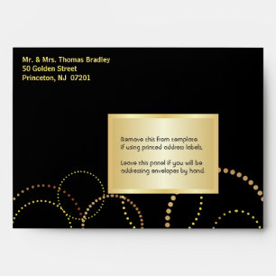 Surprise Party Invitation Envelopes - Black