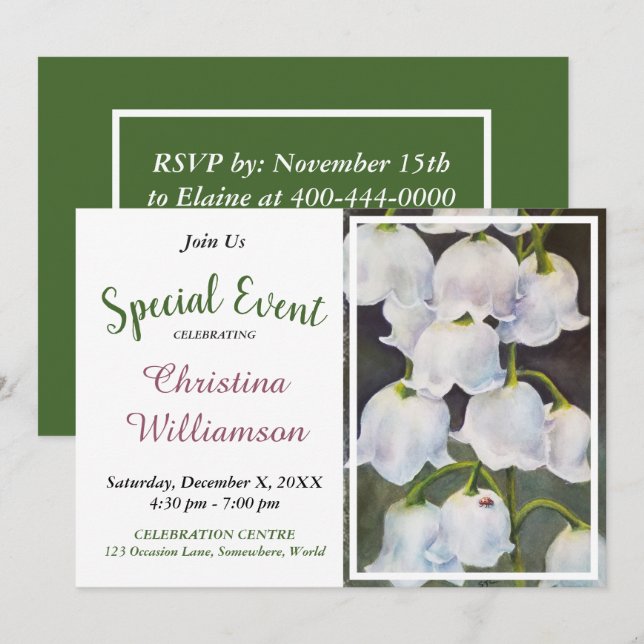 SURPRISE PARTY INVITE (Front/Back)