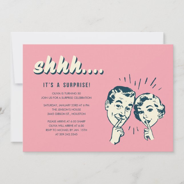 Surprise Party Invites (Front)