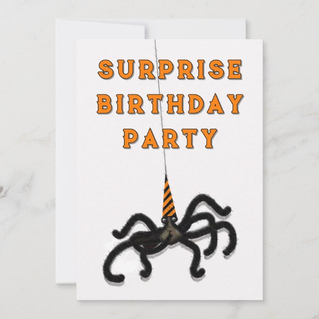 Surprise Party October Invitation (Front)