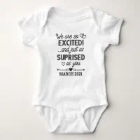 Custom Coming Soon Pregnancy Announcement Baby Bodysuit