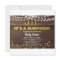Surprise retirement party invitation wood and gold