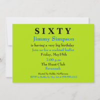 Surprise SIXTIETH Birthday Invitation