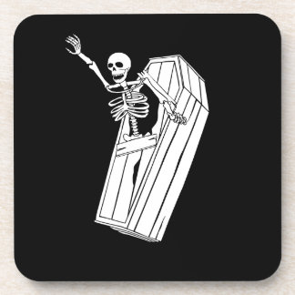 Surprise Skeleton on a  Coaster