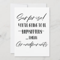 Surprise You’re Going to Be Grandparents 