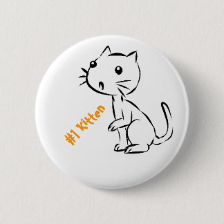 Surprised #1 Kitten 2 Inch Round Button