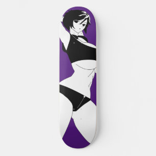 Surprised Anime Girl Skateboard Deck