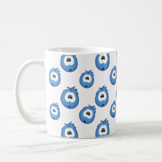 Surprised Blue Sneezie Patterned Coffee Mug