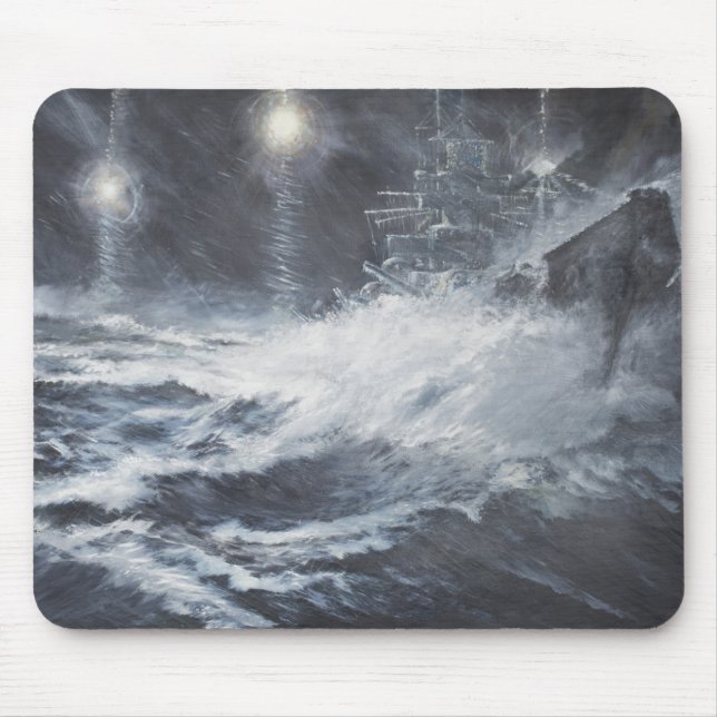 Surprised By Starshell Scharnhorst Battle of Mouse Pad (Front)