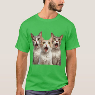 Surprised Cats retro T-Shirt