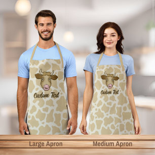 Surprised Cow Apron