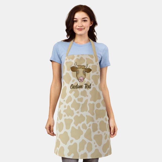 Surprised Cow Apron (Worn)
