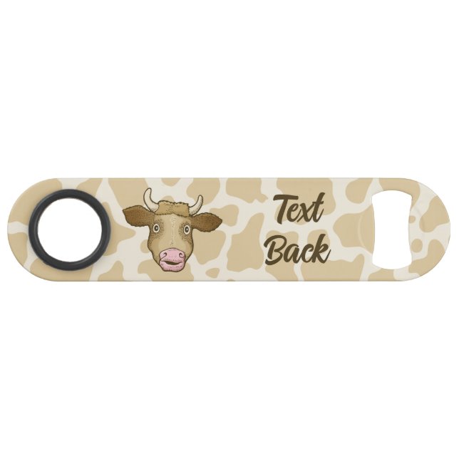 Surprised Cow Speed Bottle Opener (Back Horizontal)