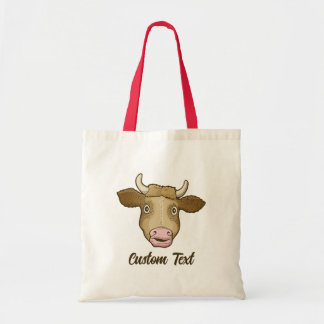 Surprised Cow Tote Bag