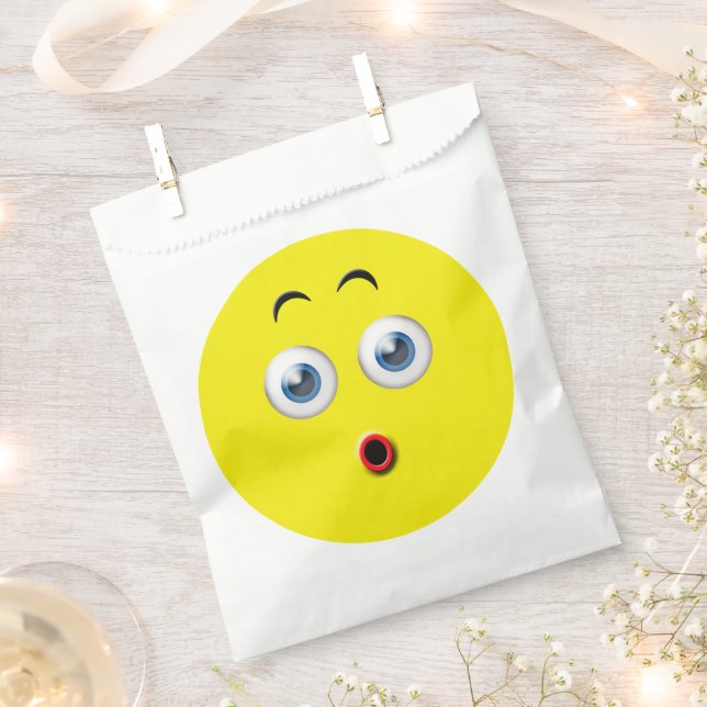Surprised Emoji Favour Bag (Clipped)