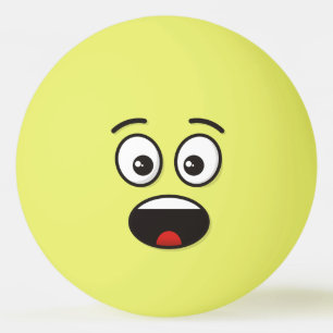 Surprised Face Ping Pong Ball