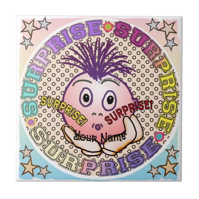 Surprised Face  Tile (Front)