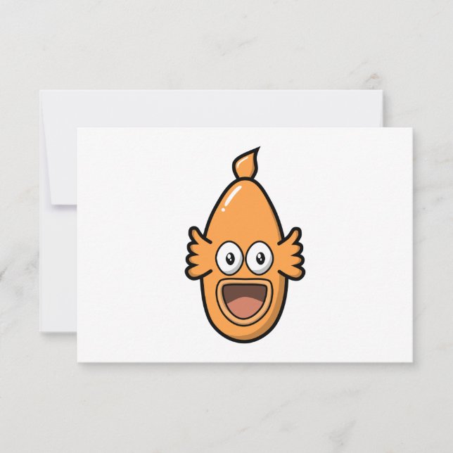 Surprised Fish. RSVP Card (Front)