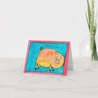 Surprised Pig • Nick Abrams, Age 13 Card