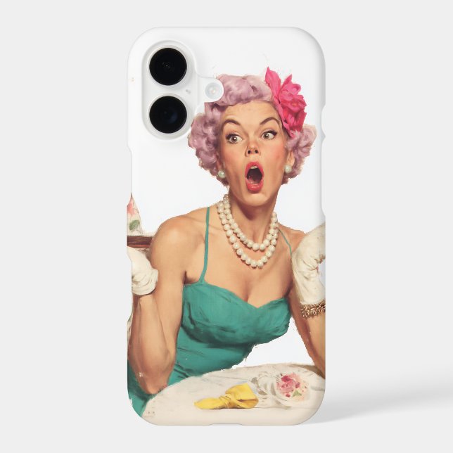 Surprised Retro Glamour Lady (Back)