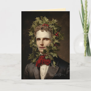 Surprised to be Under the Mistletoe Again Holiday Card