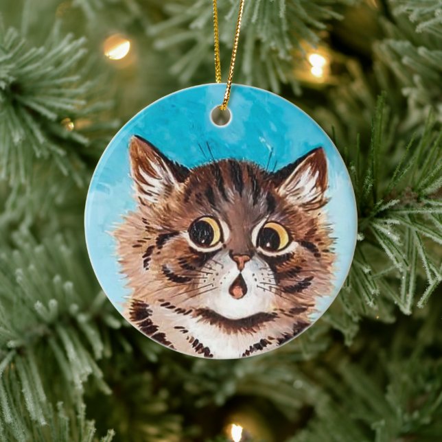 Surpristed Kitty ・ Art de Louis Wain ・ Ornement (Arbre)