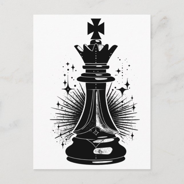  Surreal aesthetic Chess Symbol Postcard (Front)