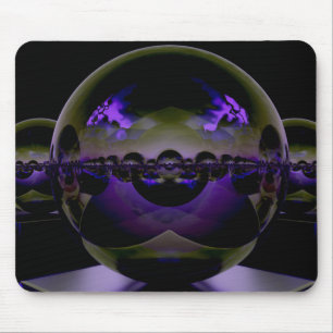 Surreal Alien Landscape - Strange Purple Light Mouse Pad