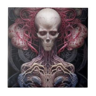 Surreal Anatomy Horror Sci-Fi Art  Tile