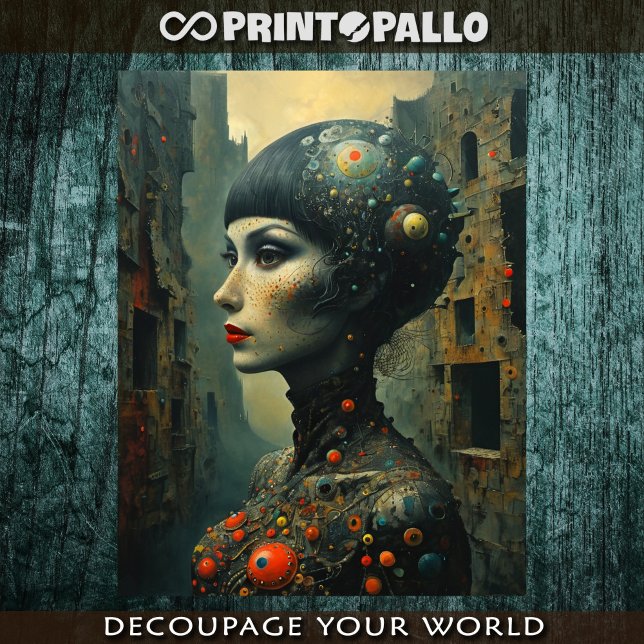 Surreal and magic woman head  tissue paper (Creator Uploaded)