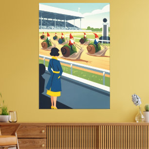 Surreal anthropomorphic animal canvas print