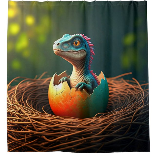 Surreal Baby Dinosaur Hatching (Front)