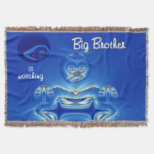 Surreal  Big Brother Watches Throw Blanket