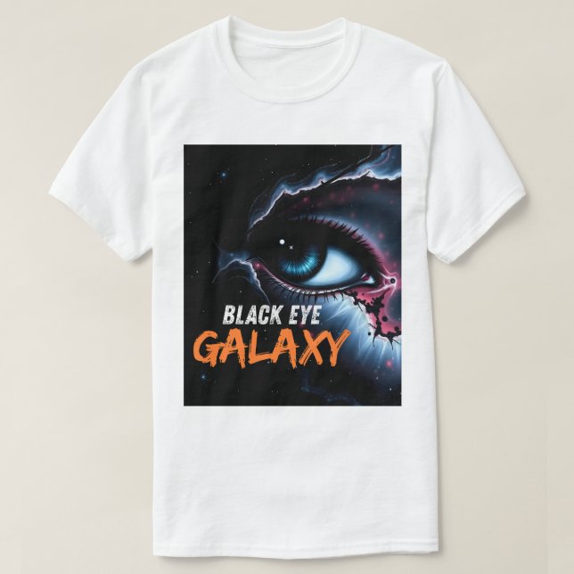 Surreal Black Eye Galaxy Cosmic Space Art T-Shirt (Design Front)