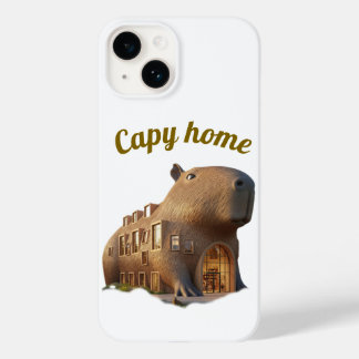 Surreal Capybara House Architecture Phone Case