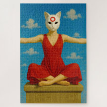 Surreal Cat Goddess Puzzle