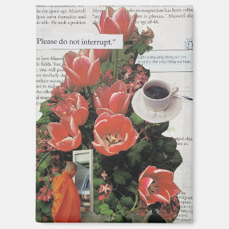 Surreal Collage Wall Art Abstract Modern Decor Magnet