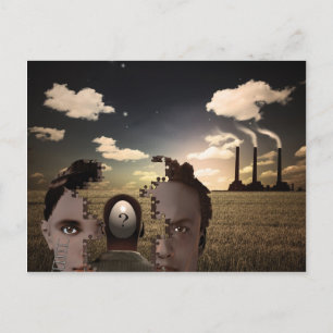 Surreal Composition Postcard