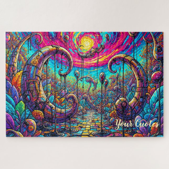 Surreal Dreamscape Portal Colourful Fantasy Jigsaw Puzzle (Horizontal)