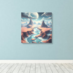 Surreal Ethereal Landscape   Magical World Canvas Print