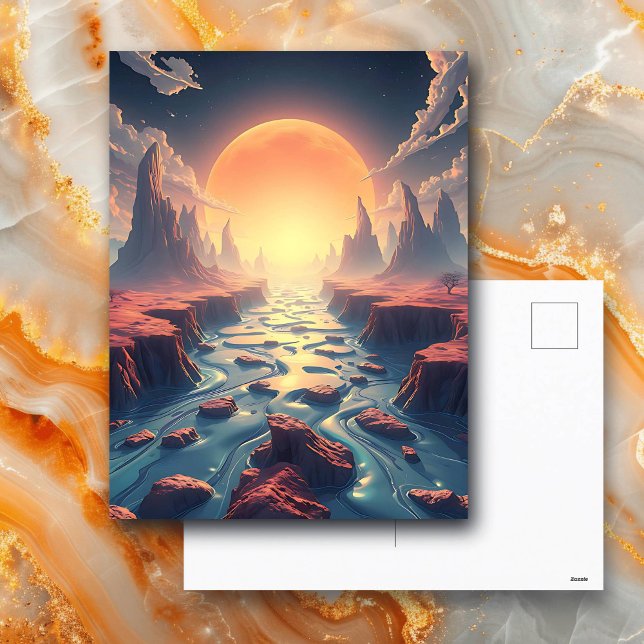 Surreal Ethereal Landscape | Magical World Postcard (Creator Uploaded)