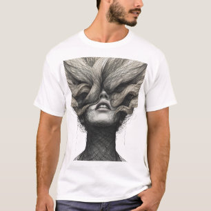 Surreal Ethereal Portrait Graphic T-Shirt