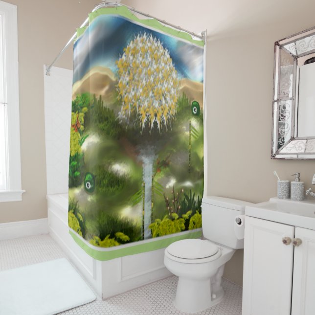Surreal Eyes Dream of Dandelions Abstract Art (In Situ)