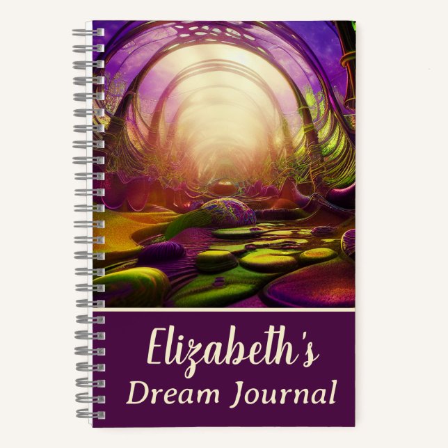Surreal Fantasy Art Bedside Lucid Dream Journal (Front)
