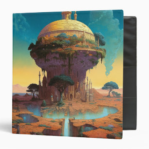 Surreal Fantasy City Binder