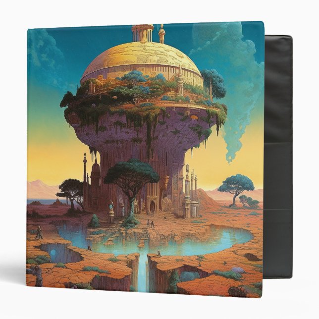 Surreal Fantasy City Binder (Front/Inside)