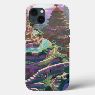 Surreal Fantasy City iPhone 13 Case