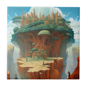 Surreal Fantasy City Tile