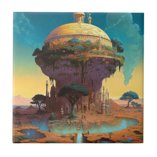Surreal Fantasy City Tile